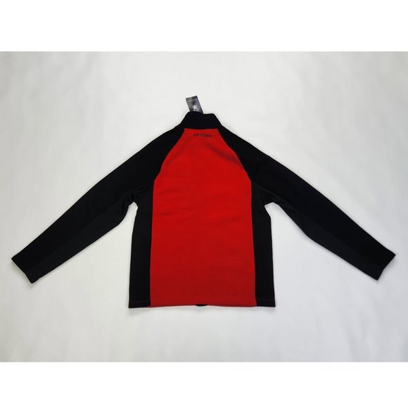 Spyder Fleece Jacket Mens Medium Red and Black - Picture 2 of 4